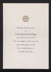 Invitation to Commencement Exercises 1937